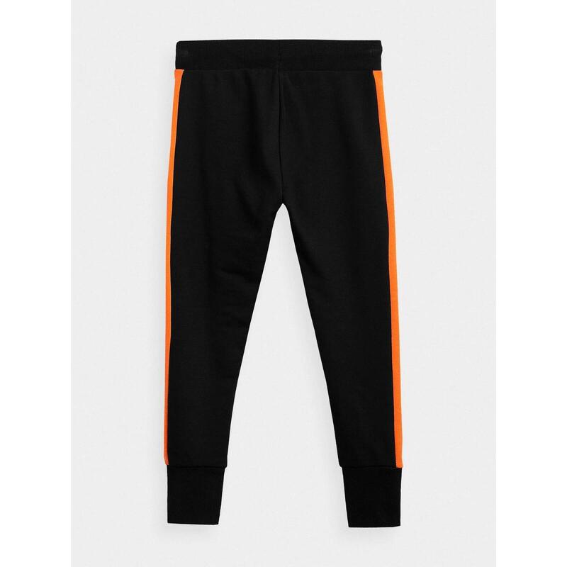 Pantaloni trening juniori 4F JSPMD003, Negru, 140