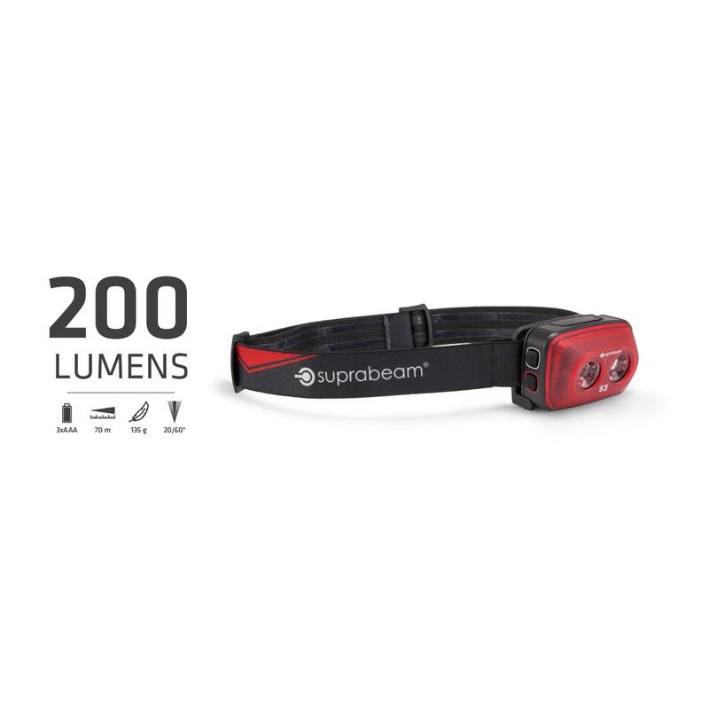 Lanterna frontala, Suprabeam S3 200 lumeni