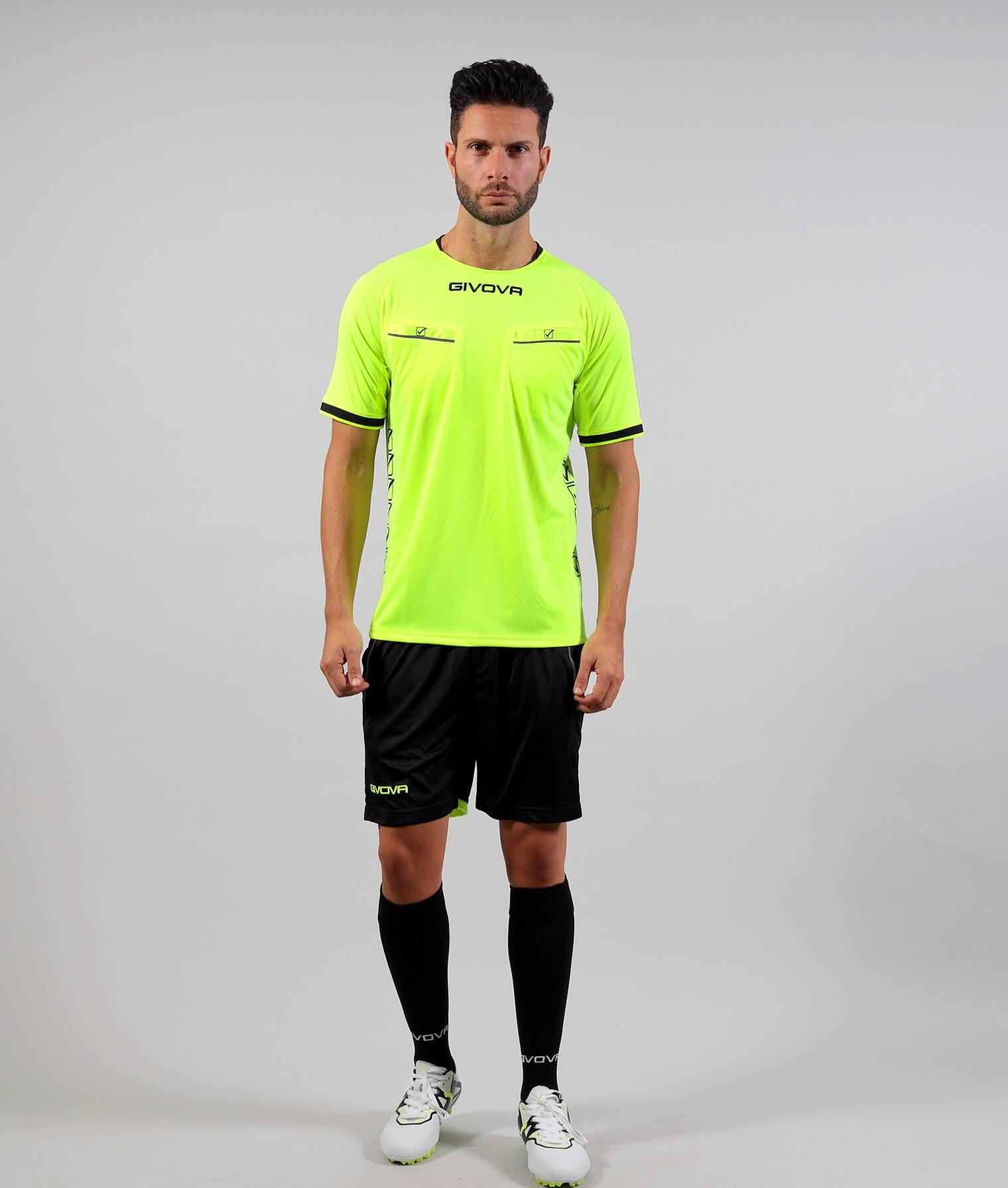 COMPLETO da calcio uomo givova giallo fluo/nero 3/3