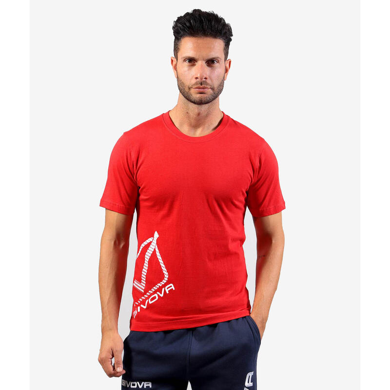 Tricou Givova Reflective, bumbac, Rosu, L