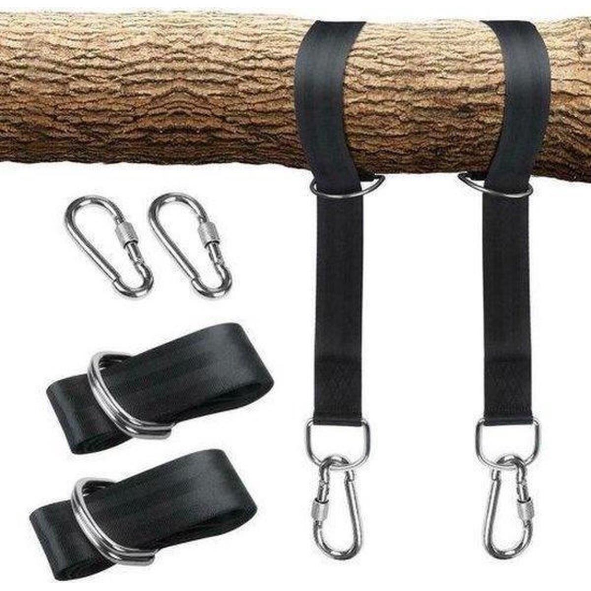 Taśmy uchwyty karabińczyki do zawieszenia hamaka Progarden 200cm 3/4