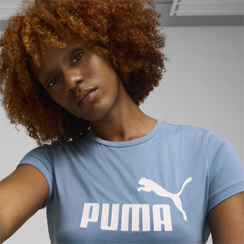 Damska koszulka z logo Essentials PUMA Zen Blue