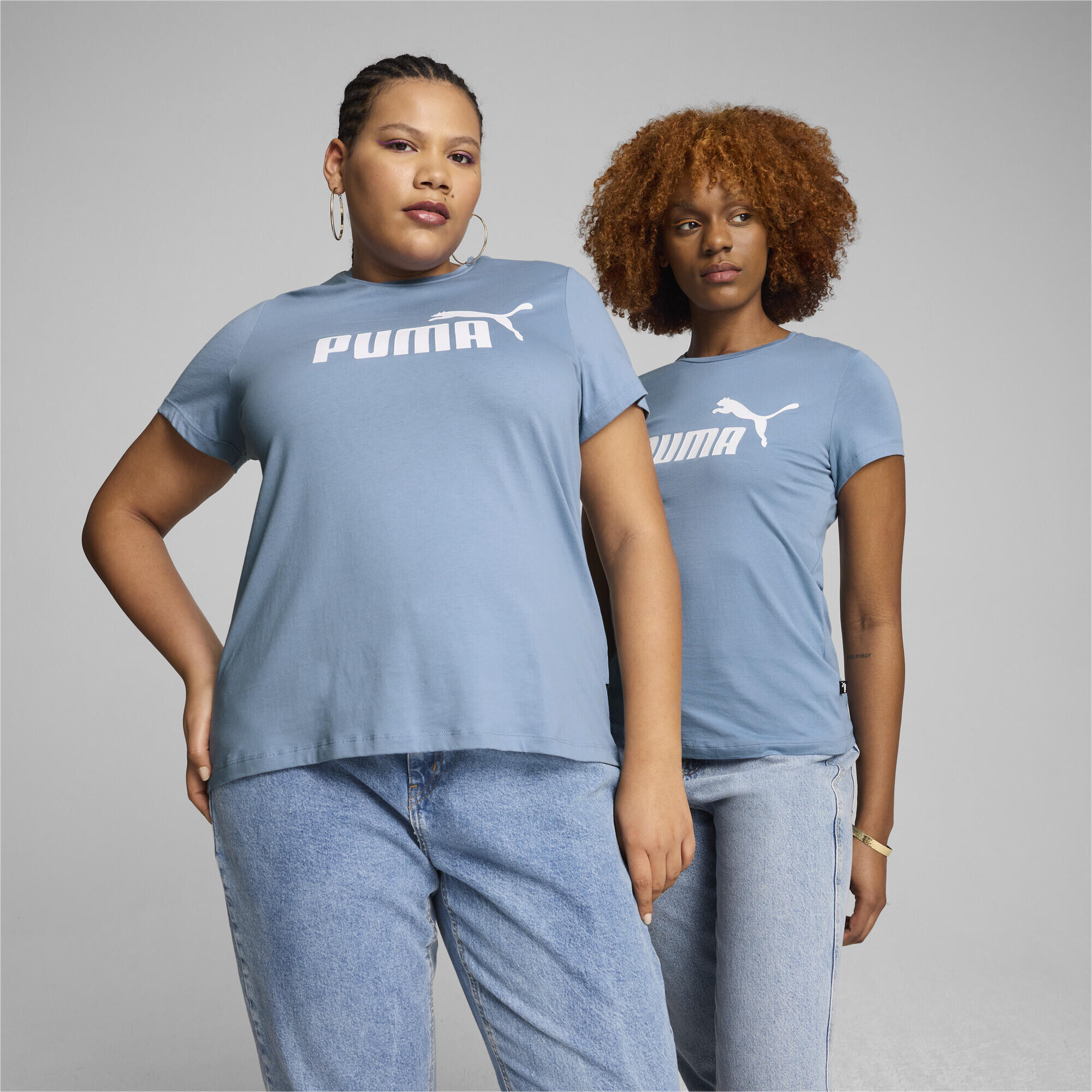 Camiseta Essentials Logo Mujer PUMA Zen Blue 2/6