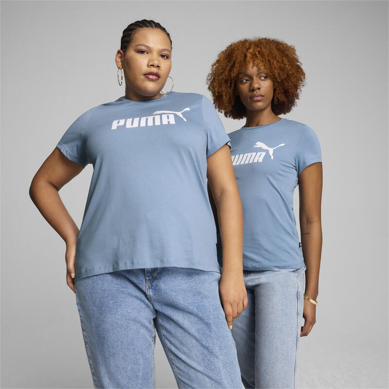 Damska koszulka z logo Essentials PUMA Zen Blue