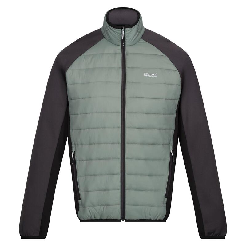 Doudoune Synthétique Randonnée - Clumber Hybrid verte homme