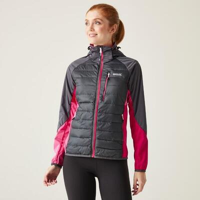 Damen Wandern Wattierte Jacke Wasserdicht - Andreson Pro Hybrid, schwarz