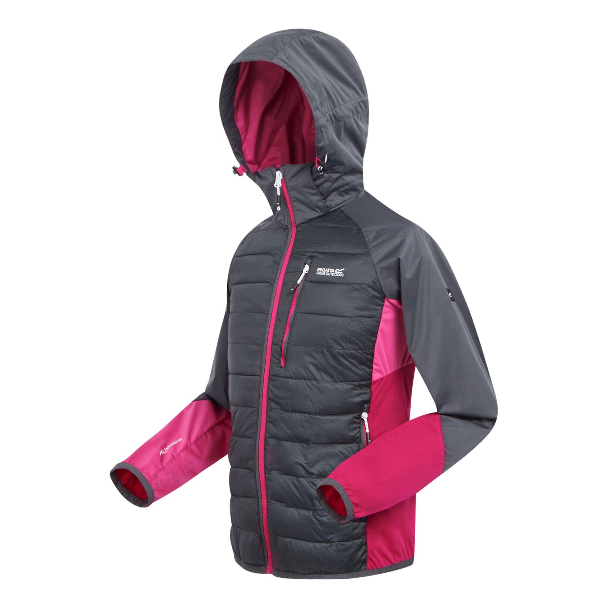 Veste Hybride ANDRESON PRO Femme (Gris Phoque / Flamant Rose) 3/5