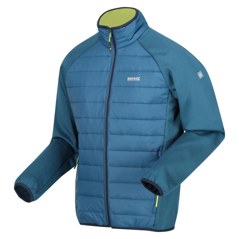 Casaco Clumber IV Full Zip Hybrid para homem Azul Marroquino / Lima Cidra