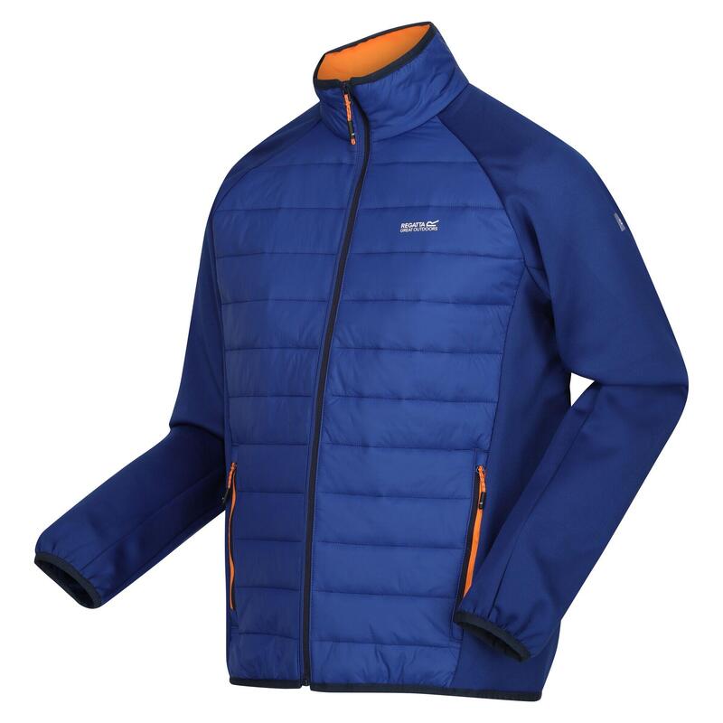 Veste hybride CLUMBER Homme (Bleu roi / Orange kaki)