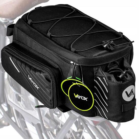 Gepäckträgertasche für Fahrrad VAYOX VA0171, wasserdicht, faltbar, 12L