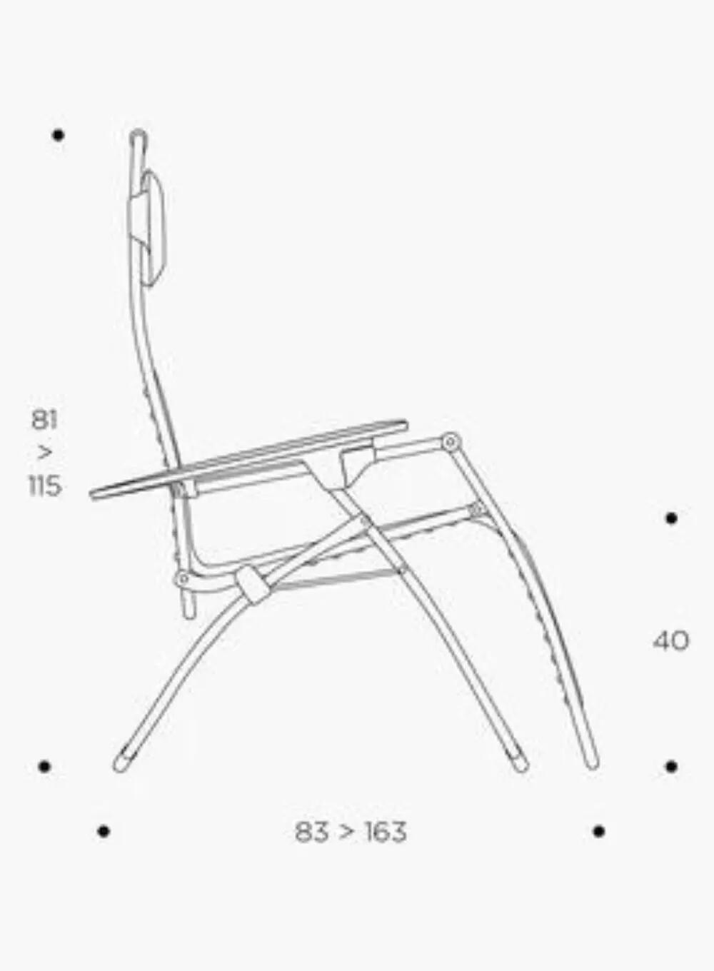 Fauteuil Relax Zéro Gravité - FUTURA - Mauve - Lafuma Mobilier 4/5