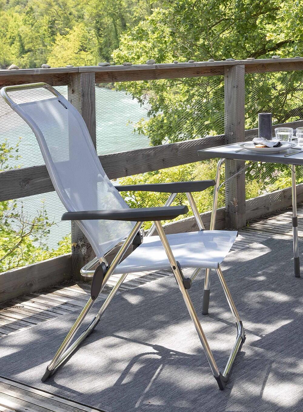 Fauteuil pliant multi-positions - ALU CHAM - Bleu - Lafuma Mobilier 7/7