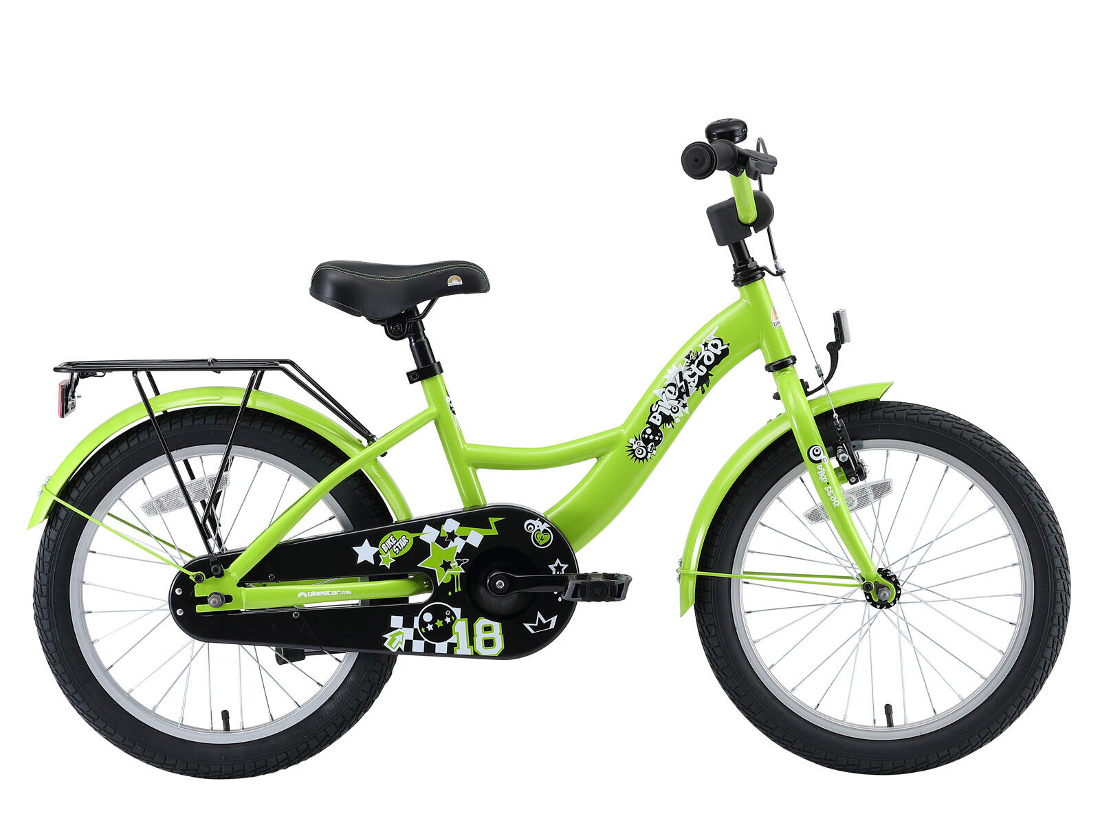 BIKESTAR Bikestar kinderfiets Classic 18 inch groen