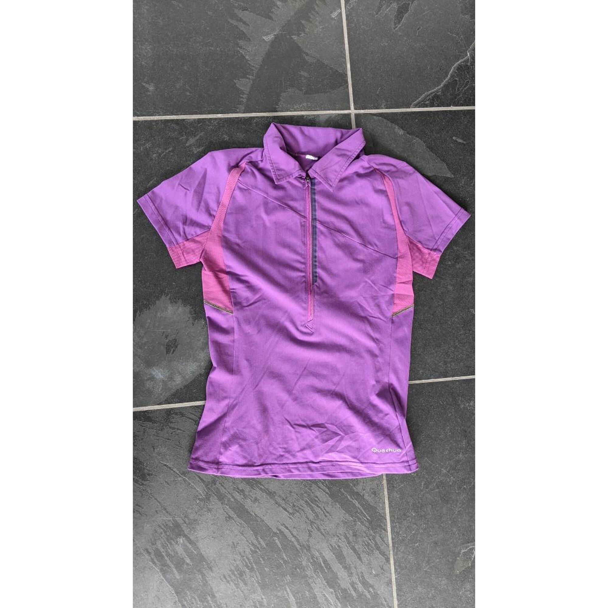 C2C - Chemise de randonnée à manches courtes pour dames Quechua MH900 violet S
