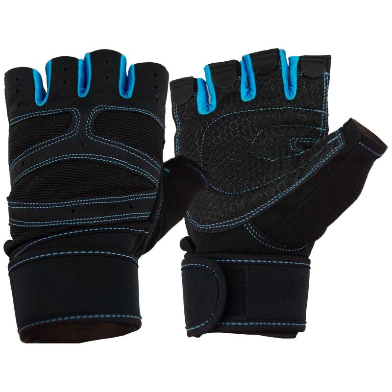 Guantes Fitness Max Sports Kiri Negro/Azul