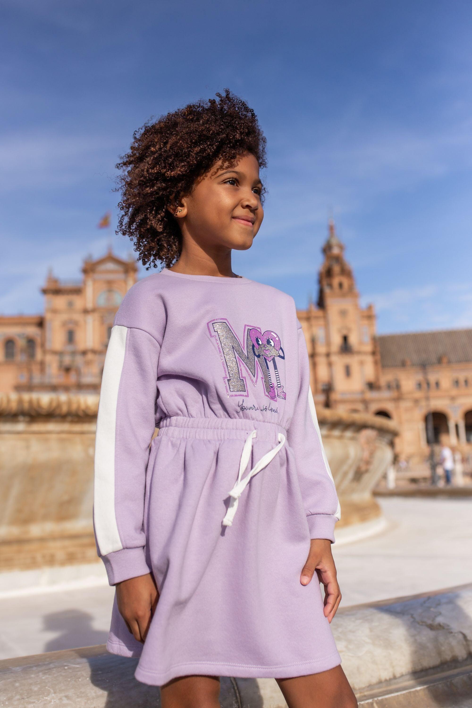 Vestido roxo de menina 5/5