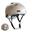 Skater fietshelm met voor- en achterlicht | Kleur Zand M 54-57cm | EN1078