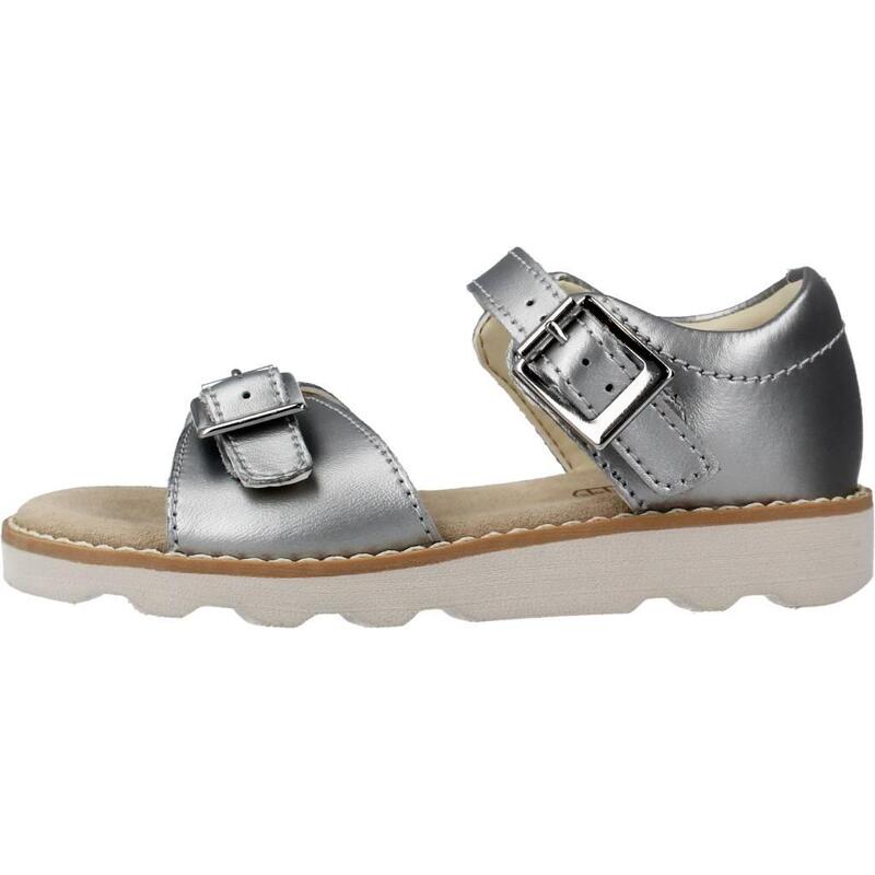 Sandalias Niña Clarks Crown Bloom T Plata