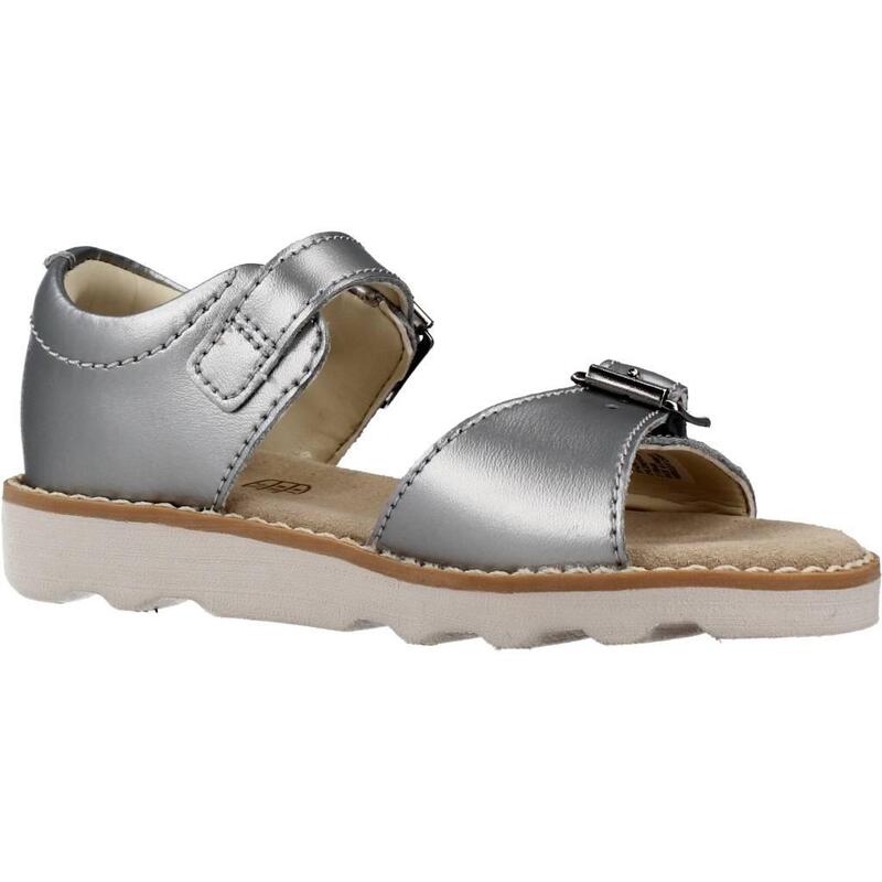 Sandalias Niña Clarks Crown Bloom T Plata