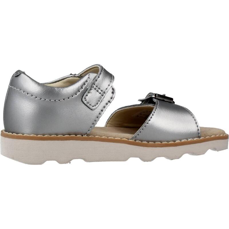 Sandalias Niña Clarks Crown Bloom T Plata