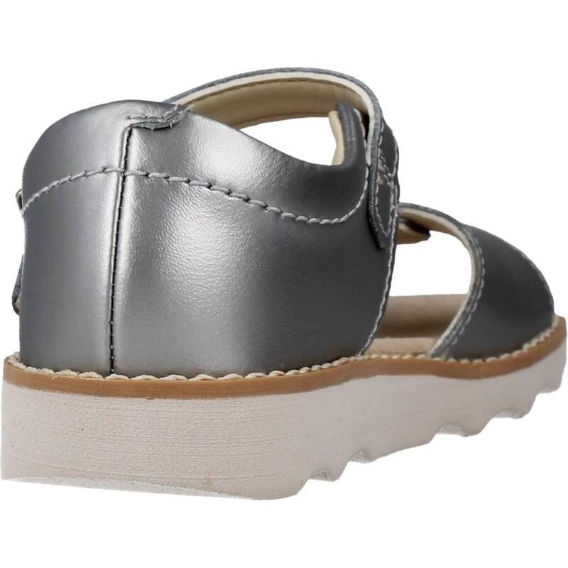 Sandalias Niña Clarks Crown Bloom T Plata