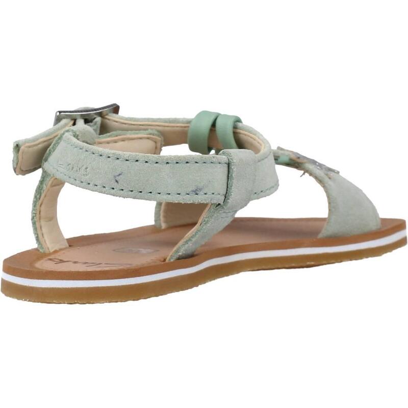 Sandalias Niña Clarks Finch Summer T Verde