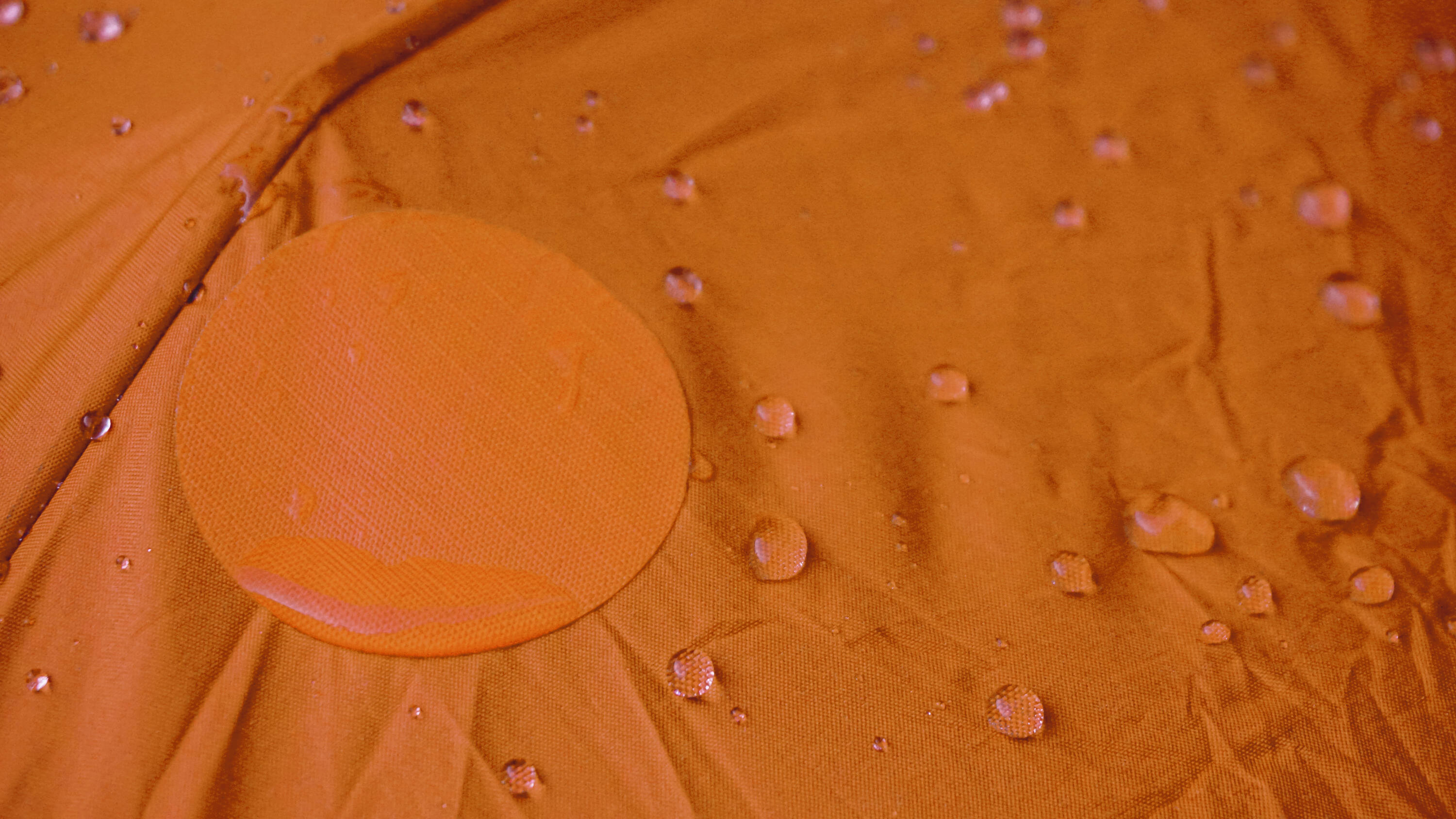 Parches de reparación para chaquetas de plumas | Resistente al agua  (naranja) 3/7