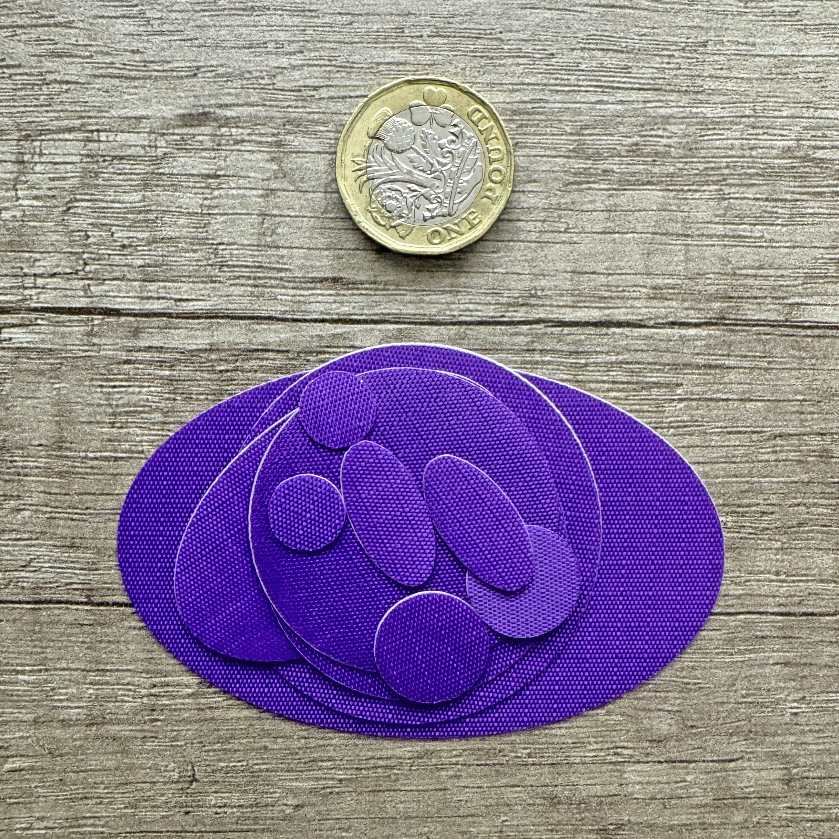 Remendos para casaco acolchoado autoadesivos impermeáveis (Roxo) 2/9