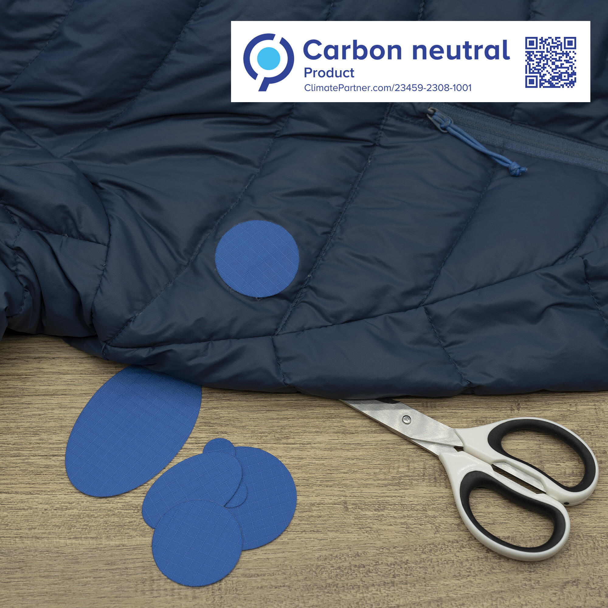 Parches de reparación para chaquetas de plumas (azul) 4/9
