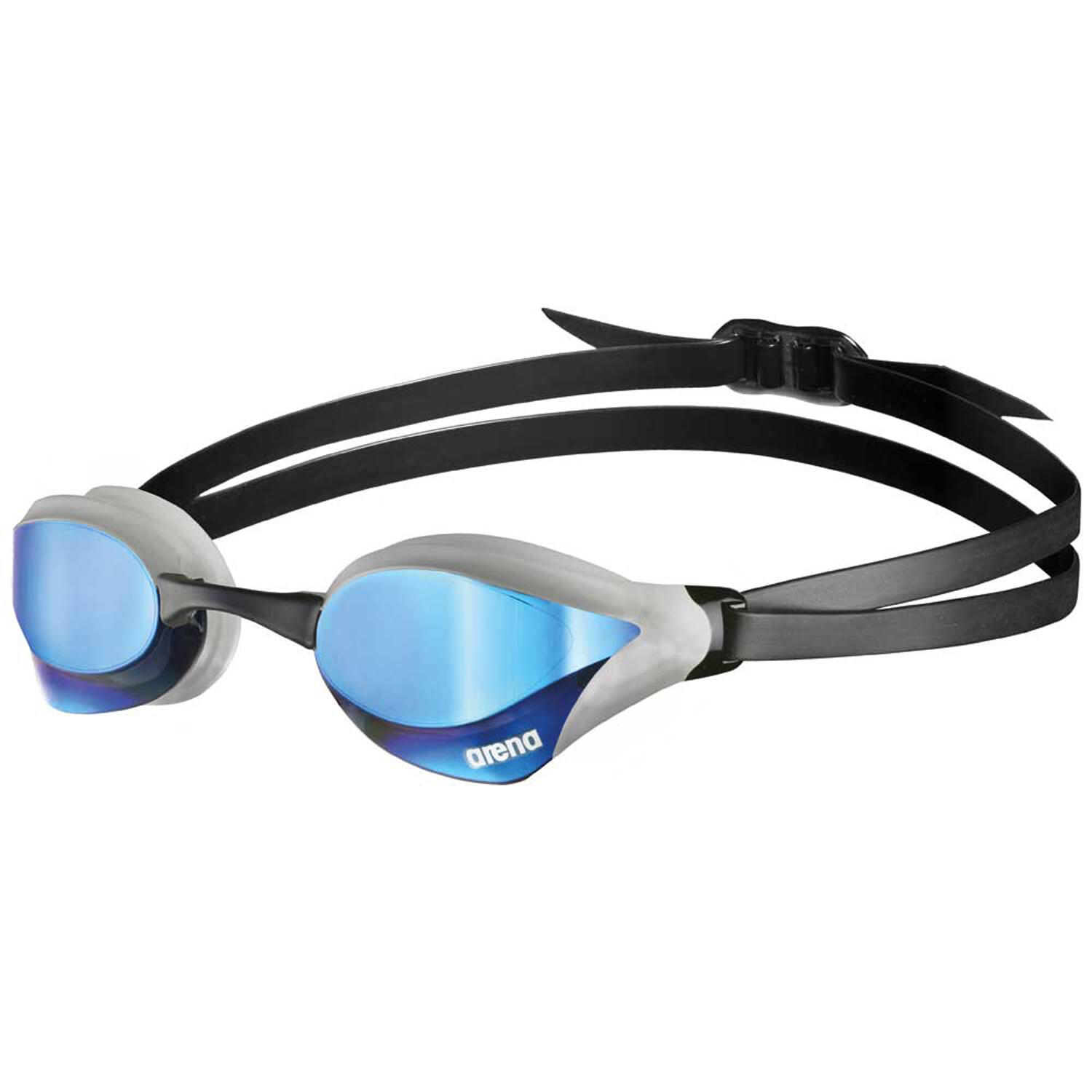 Arena Cobra Core Swipe Mirror Goggles - Blue/ Silver 1/5