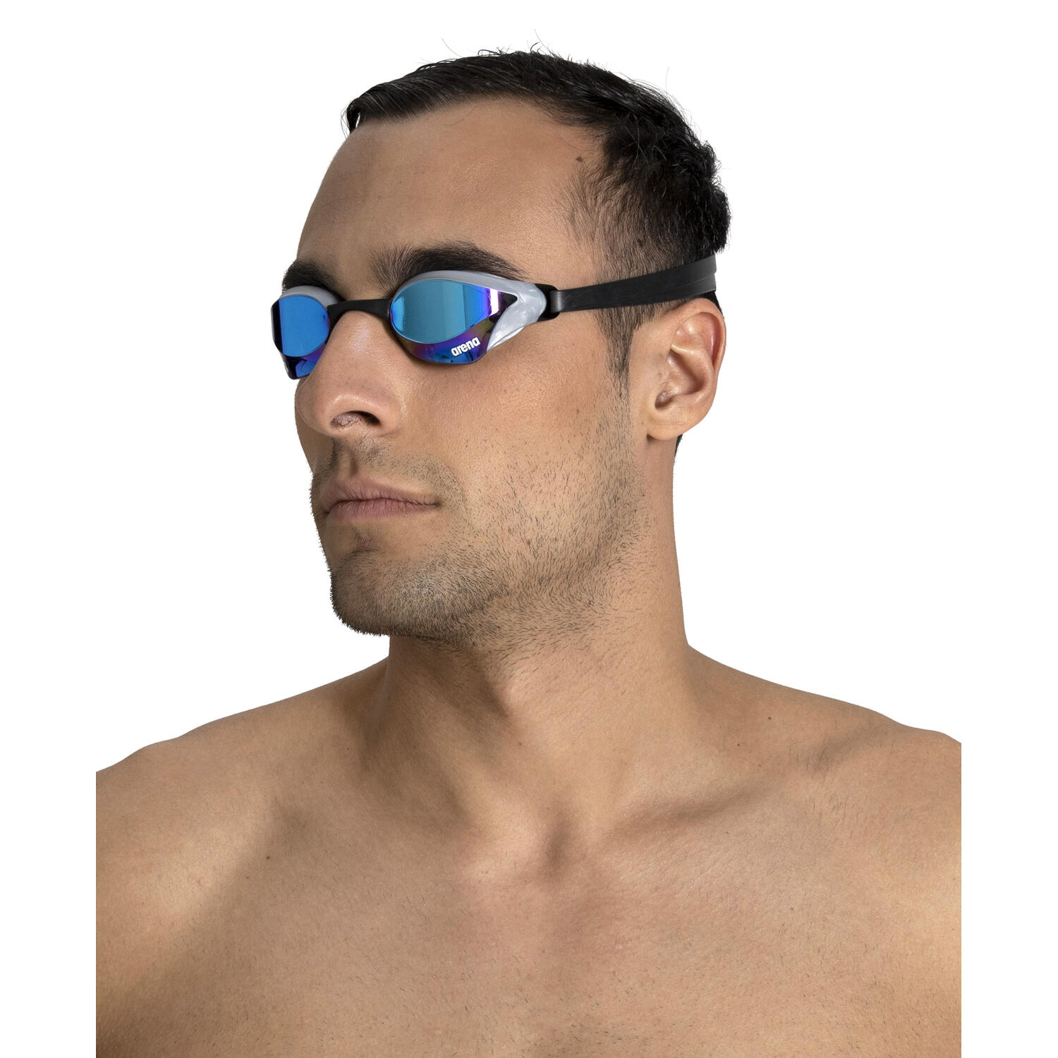 Arena Cobra Core Swipe Mirror Goggles - Blue/ Silver 3/5