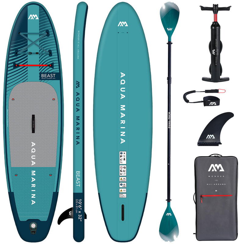 Deska Pompowana SUP Aqua Marina Beast 10'6" + wiosło 2w1 Dual-Tech 2024