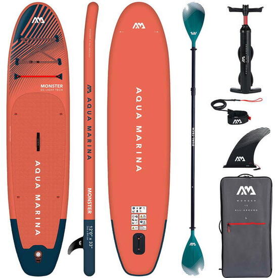 Deska Pompowana SUP Aqua Marina Monster 12'0" + wiosło 2w1 Dual-Tech 2024