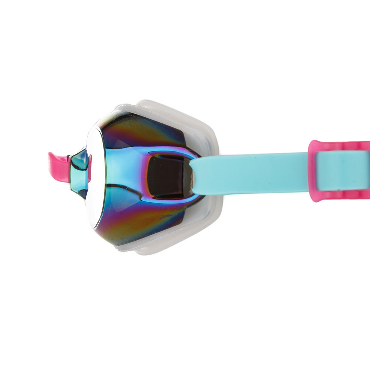 Zoggs Endura Mirror occhialini da nuoto lente specchiata Aqua Pink taglia unica 6/7