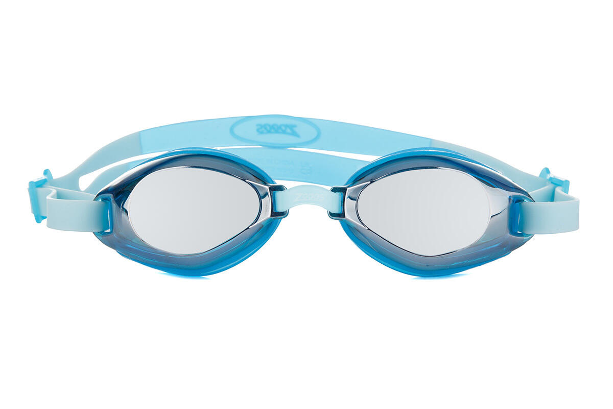 Zoggs Endura Mirror occhialini da nuoto lente specchiata Aqua Pink taglia unica 4/7