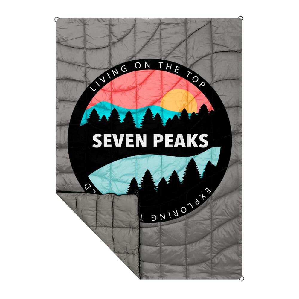 SEVEN PEAKS Camperdecke Seven Peaks Grau 185x130cm
