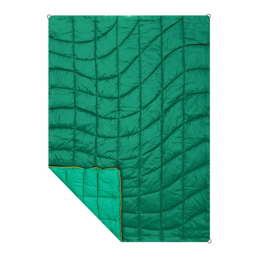 SEVEN PEAKS Seven Peaks Smaragdgrüne Einzel-Camper-Decke, 185 x 130 cm
