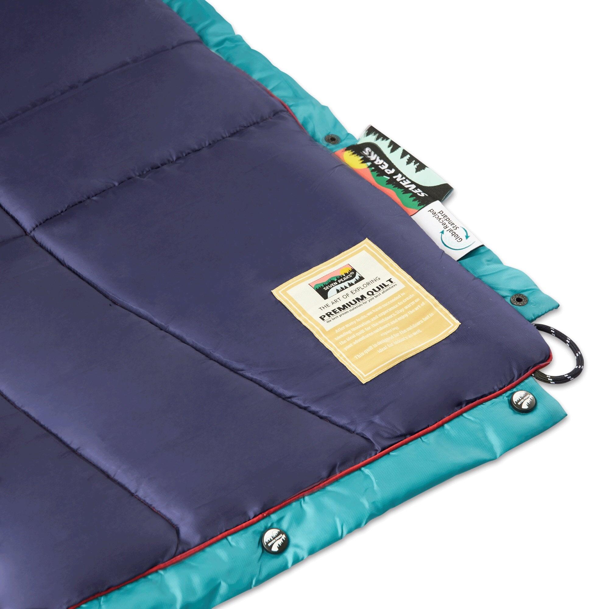 Edredón de exterior XL Seven Peaks azul 200x180cm 6/9