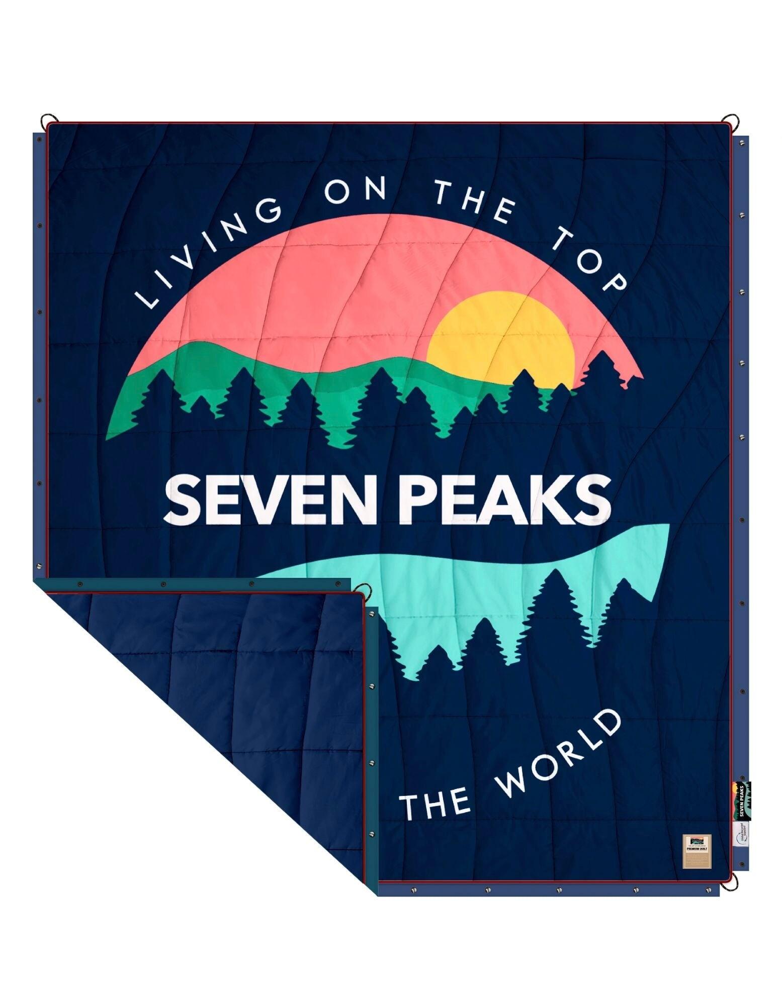 Edredón de exterior XL Seven Peaks azul 200x180cm 1/9