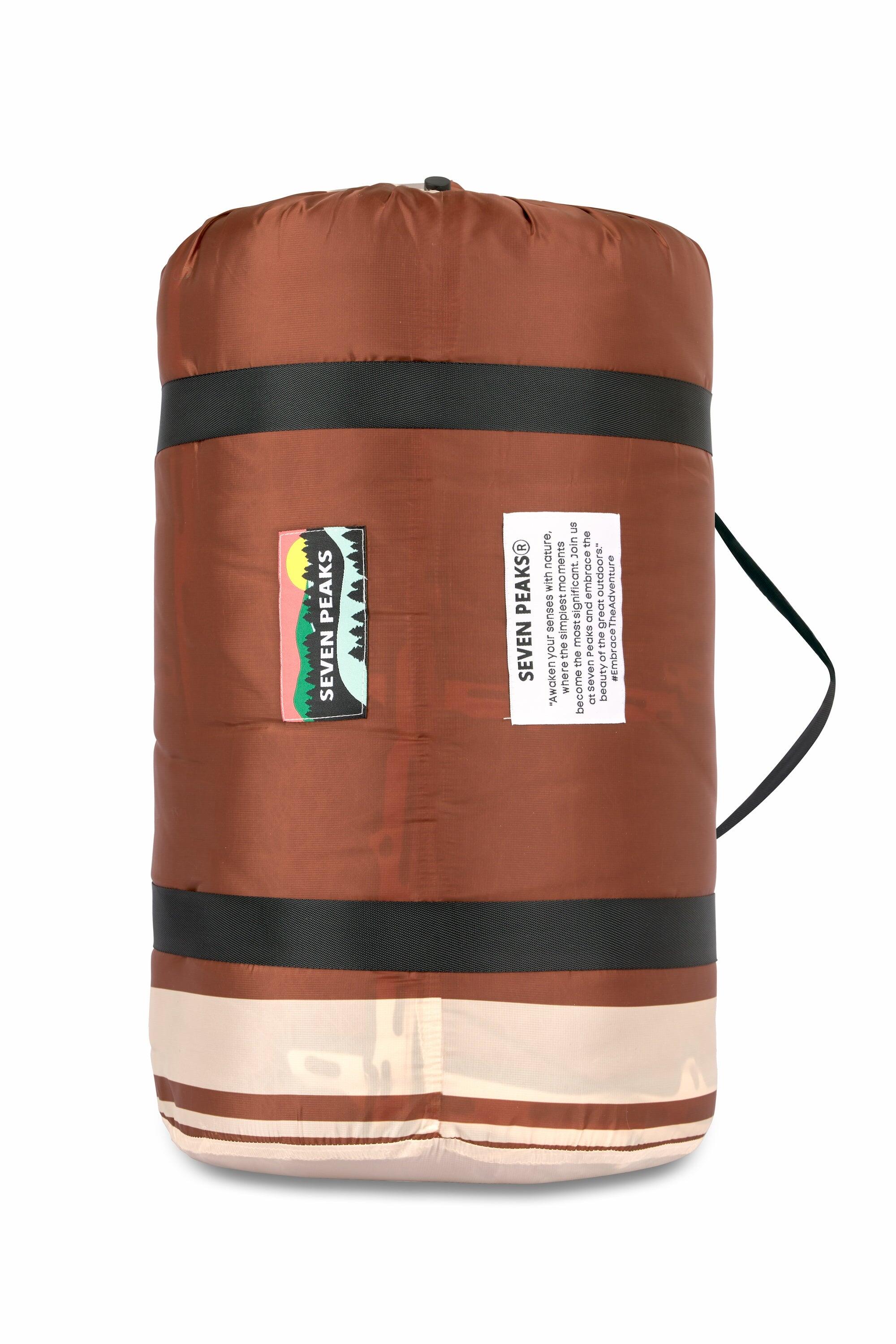 XL Outdoor-Bettdecke Seven Peaks No Help braun 200x180cm 7/7