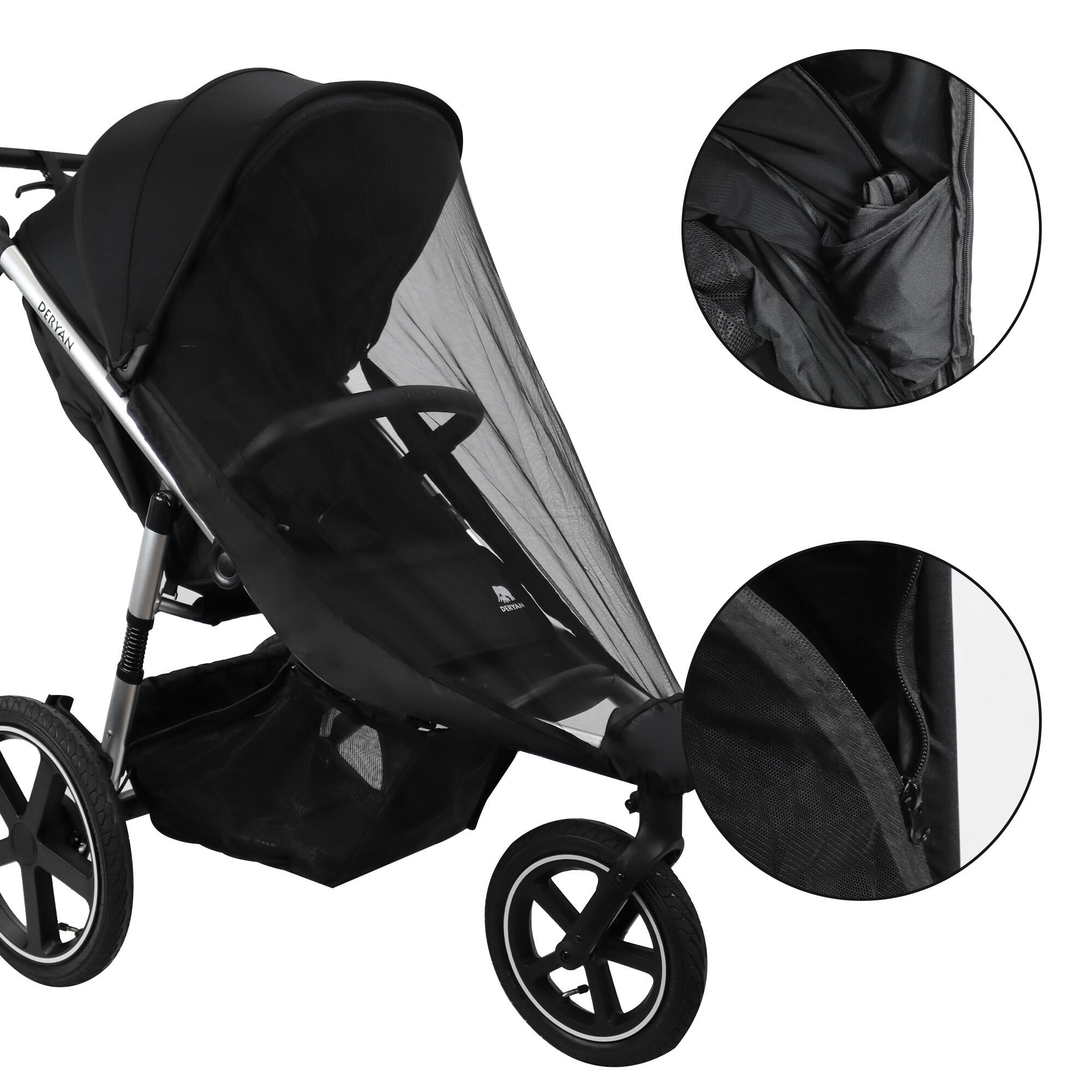 Deryan Luxe Bolt hardloop kinderwagen - Jogging buggy - Runner - All Terrain 5/8