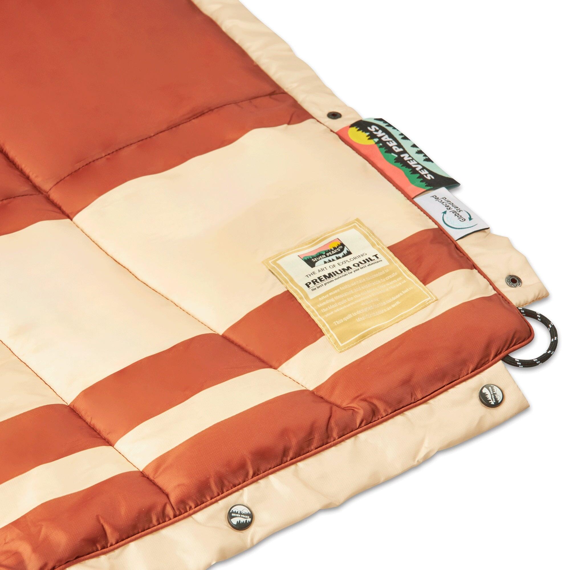 XL Outdoor-Bettdecke Seven Peaks No Help braun 200x180cm 6/7