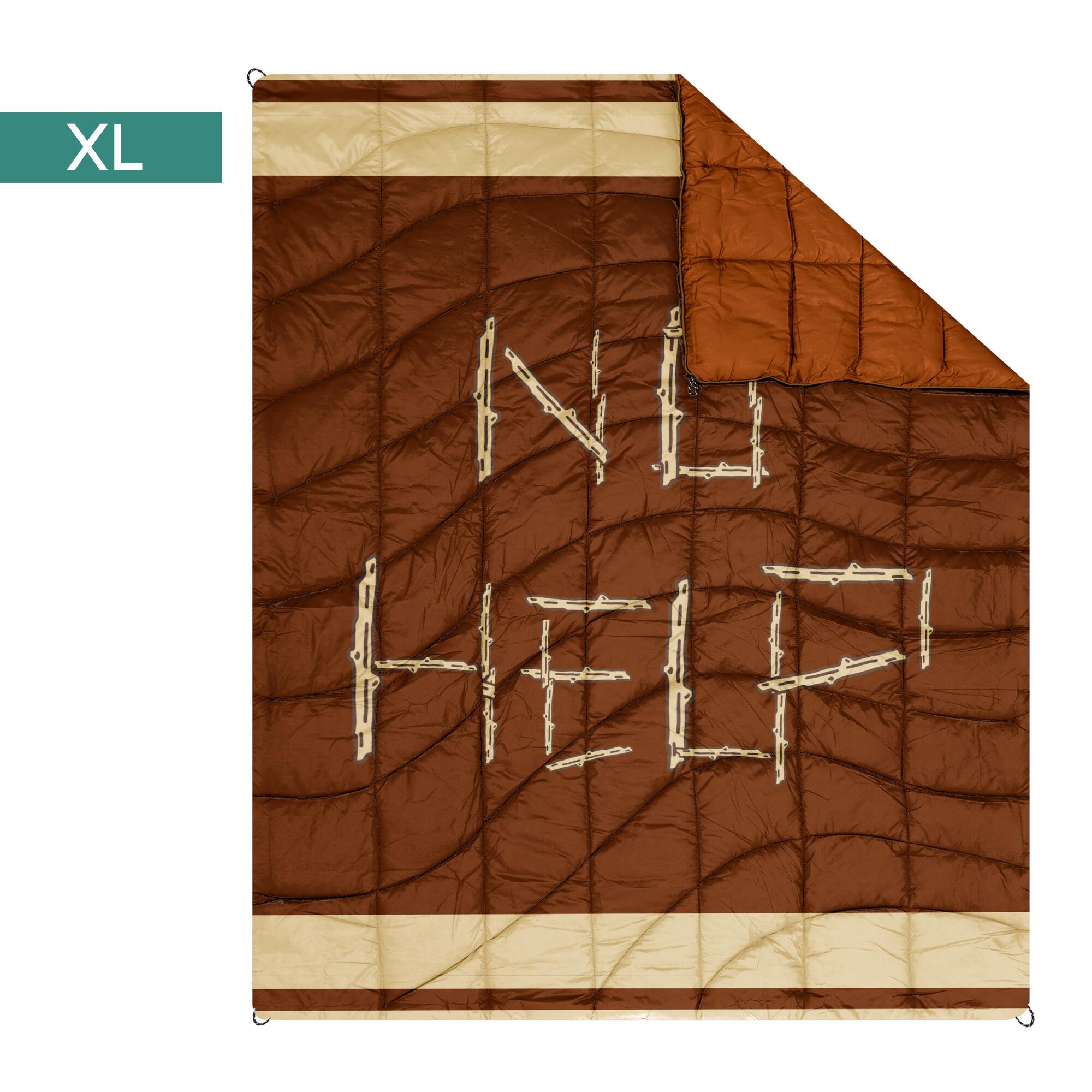 SEVEN PEAKS XL Outdoor-Bettdecke Seven Peaks No Help braun 200x180cm