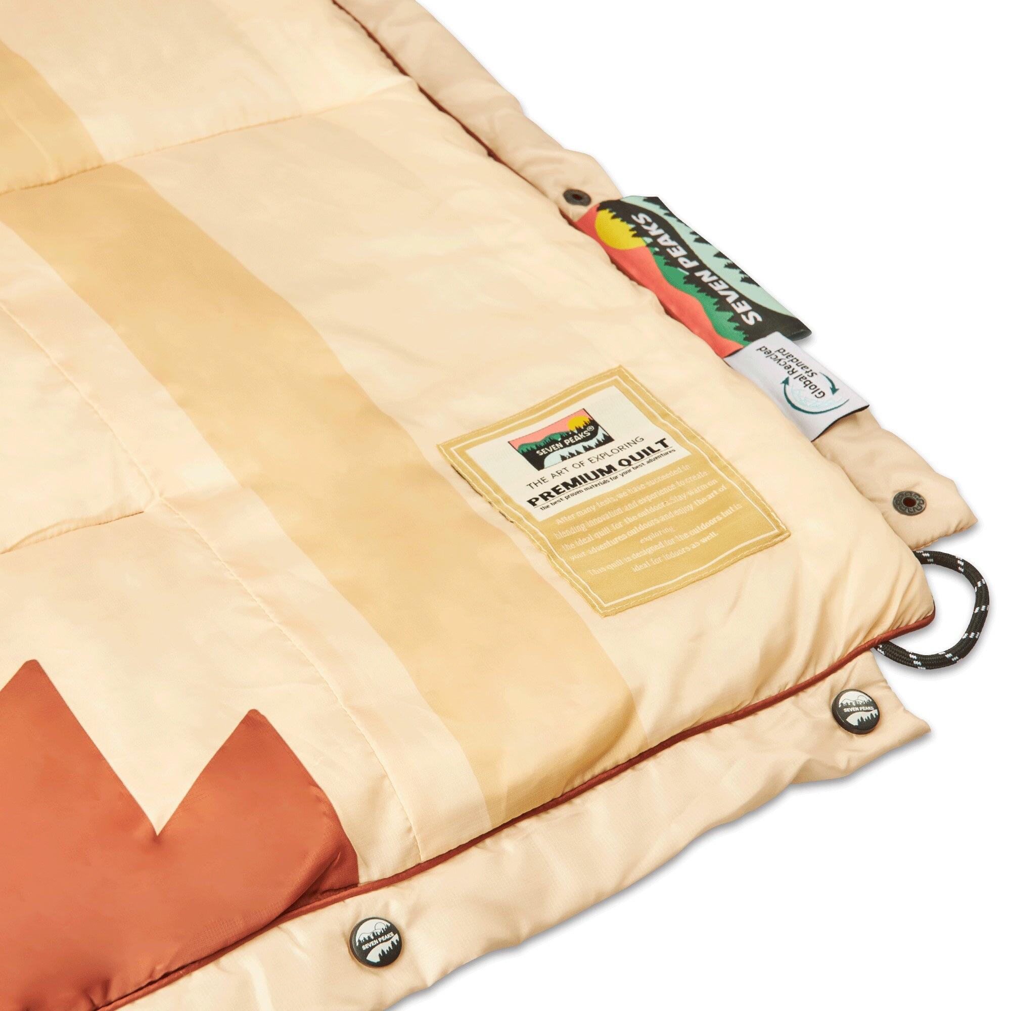 XL Outdoor-Bettdecke Seven Peaks Navajo beige 200x180cm 6/7