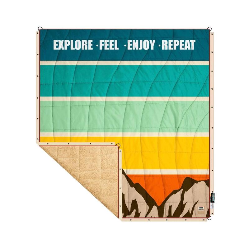 Edredón Sherpa XL Seven Peaks Explore multicolor 200x180cm