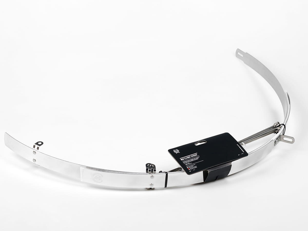 BLB BRICK LANE BIKES Classic Lichtmetalen Spatbordset - VR + HR - zilver gepolijst