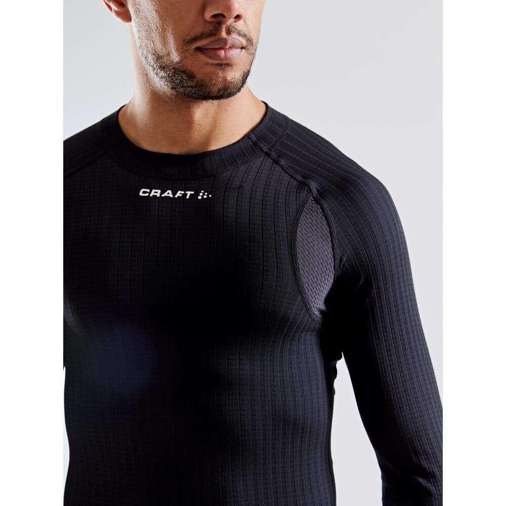 ACTIVE EXTREME X CREW NECK LONG SLEEVE MENS BASELAYER BLACK 4/4