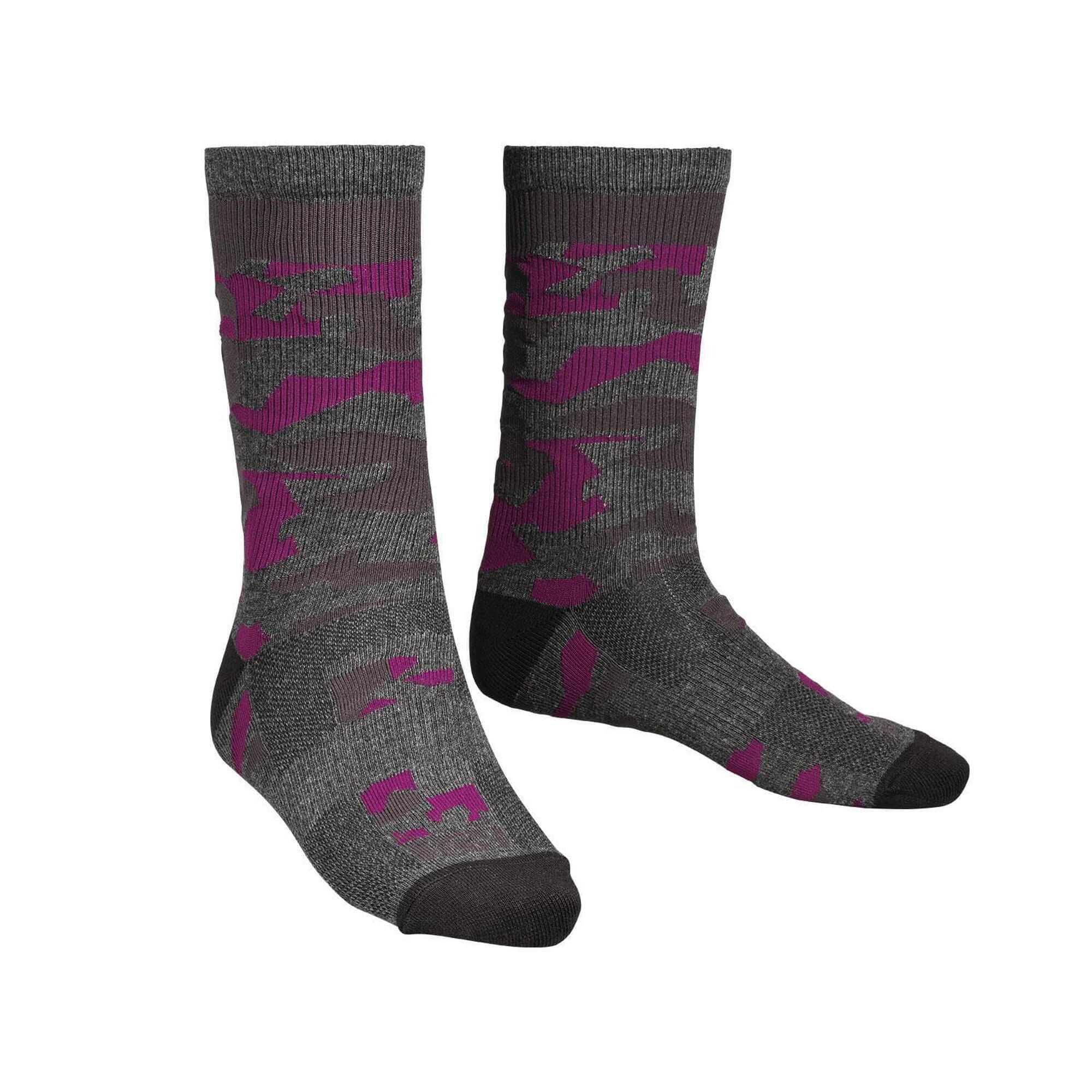Ixs - Double Chaussettes (2 Pairs) - Raisin Camo - Chaussettes - Multicolore - 36/39 - Decathlon