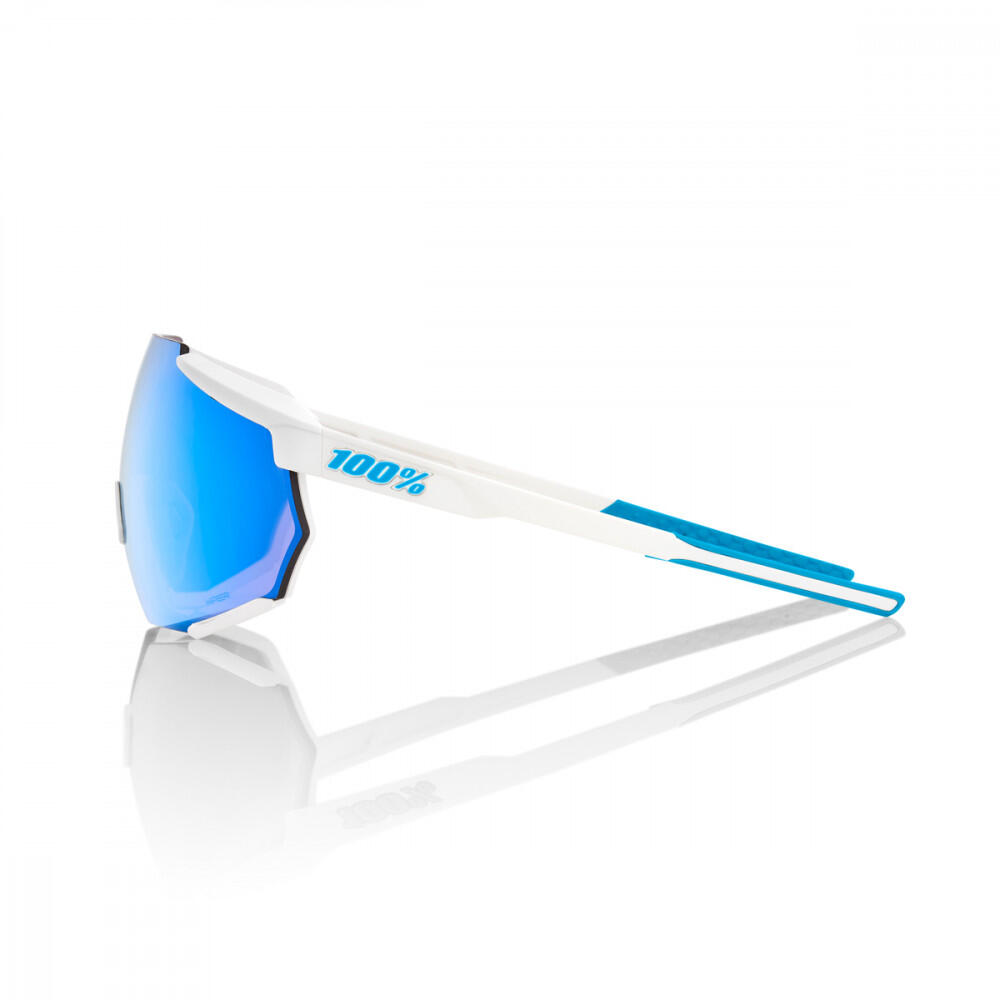 Gafas Ciclismo Movistar Team Racetrap 3.0. Lente Espejo Azul 3/4