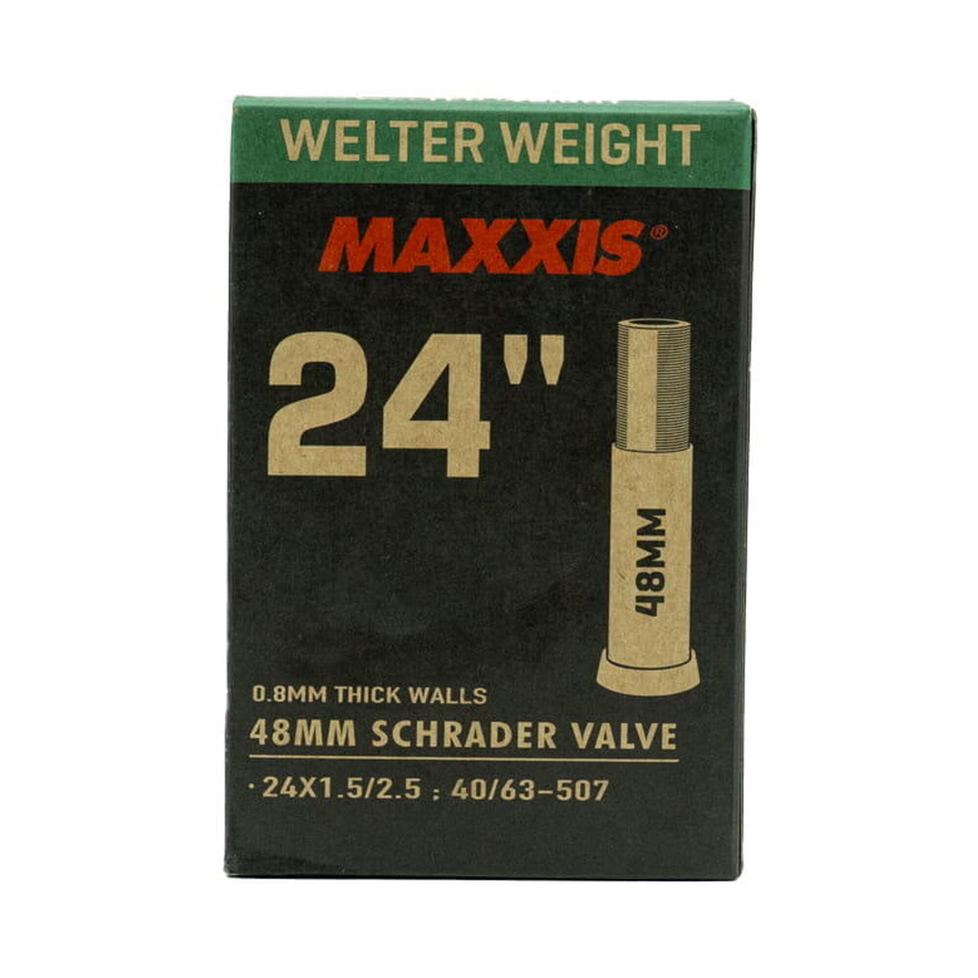 Maxxis - Tuyau Welter Weight 24 X 1.5/2.5 - 48 Mm Schrader (av) - Chambre À Air - Decathlon